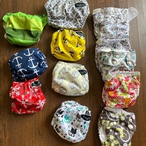 12 NB cloth diapers - AIO